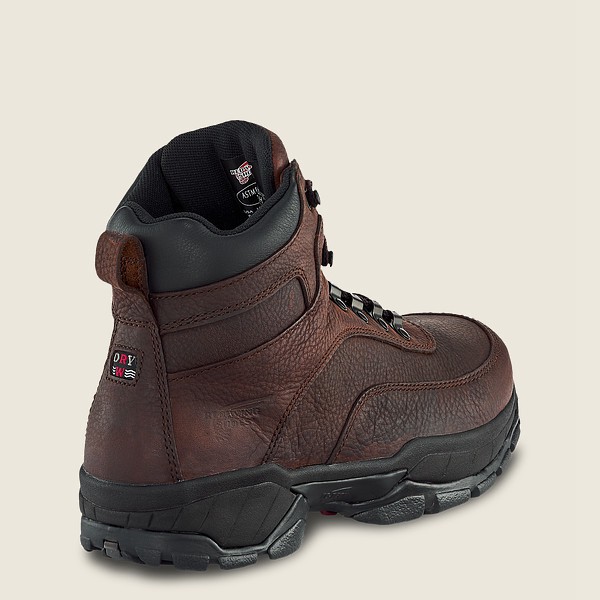 Red Wing Mens Truhiker - 6-inch Waterproof Soft Toe - Hiking Boots Dark Brown - 0637JLIMN